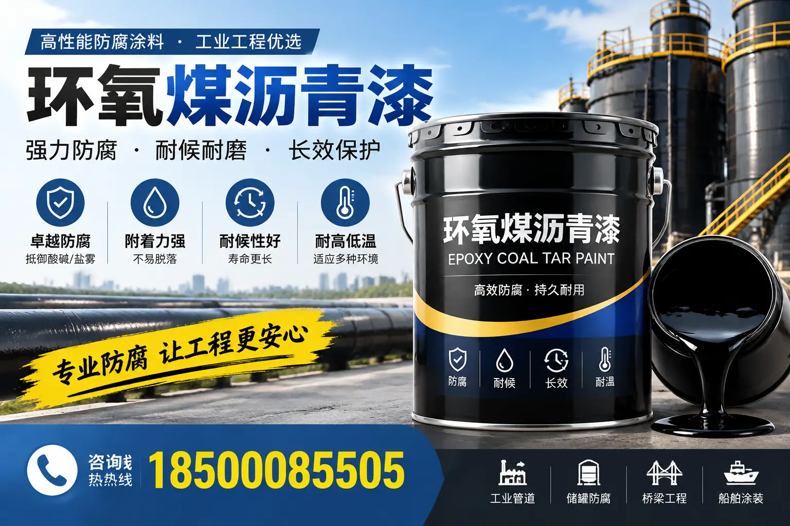 环氧煤沥青漆的施工方法与注意事项,确保在尖草坪顺利完成